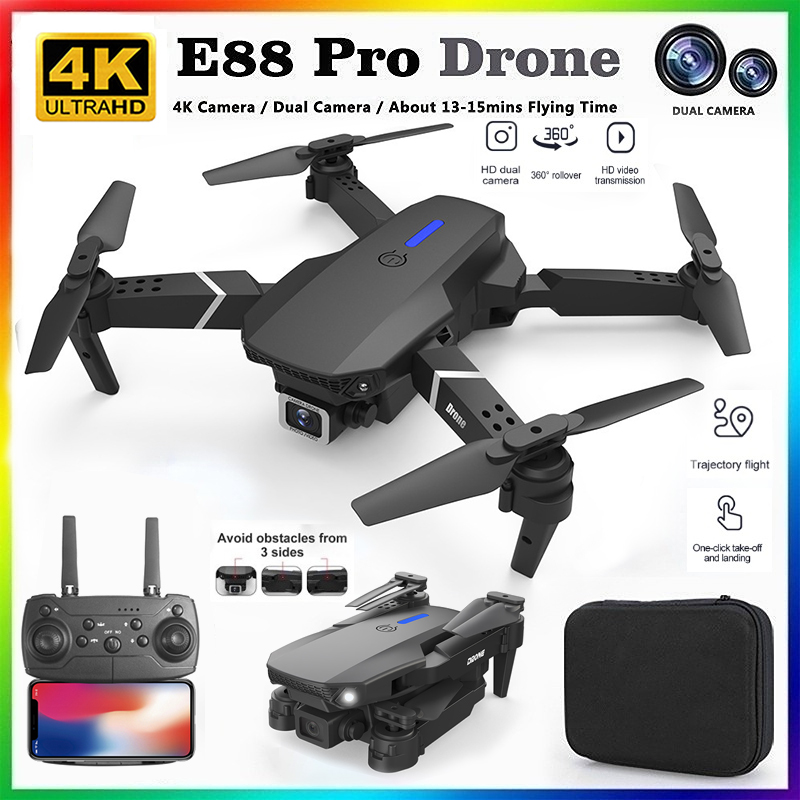 Drone Lidar - 2026 신형 E88 프로페셔널 HD 4K