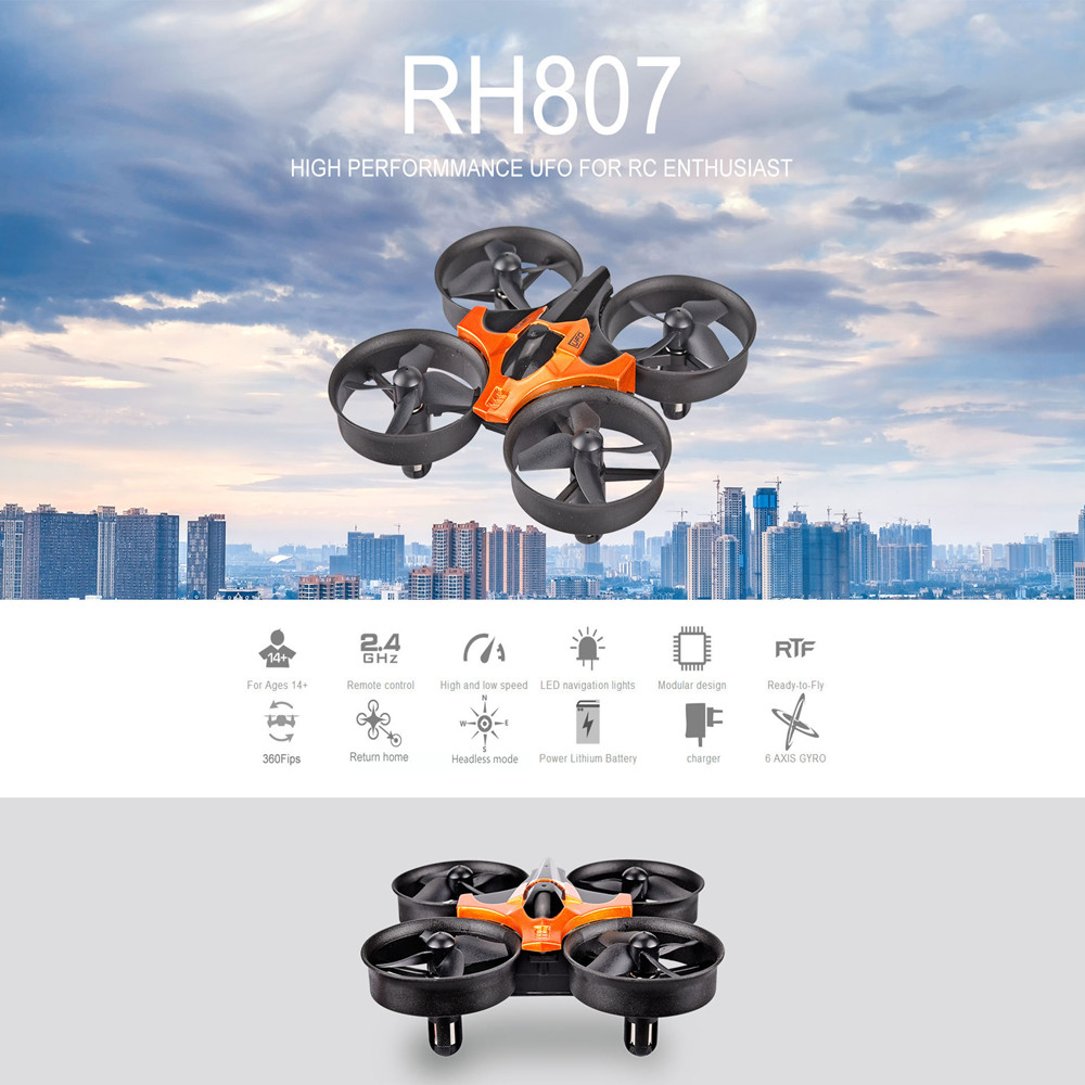 헤드리스 모드 2.4G 원격 제어 기능이 있는 미니 R - Eachine Drone E010 리뷰 및 가격
